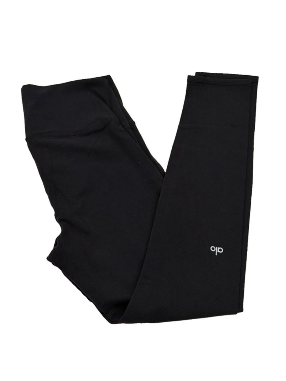 Alo Leggings Women Black High Waist Airbrush Full Length Size XL